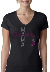 DisAbility Mama Bling T-shirt
